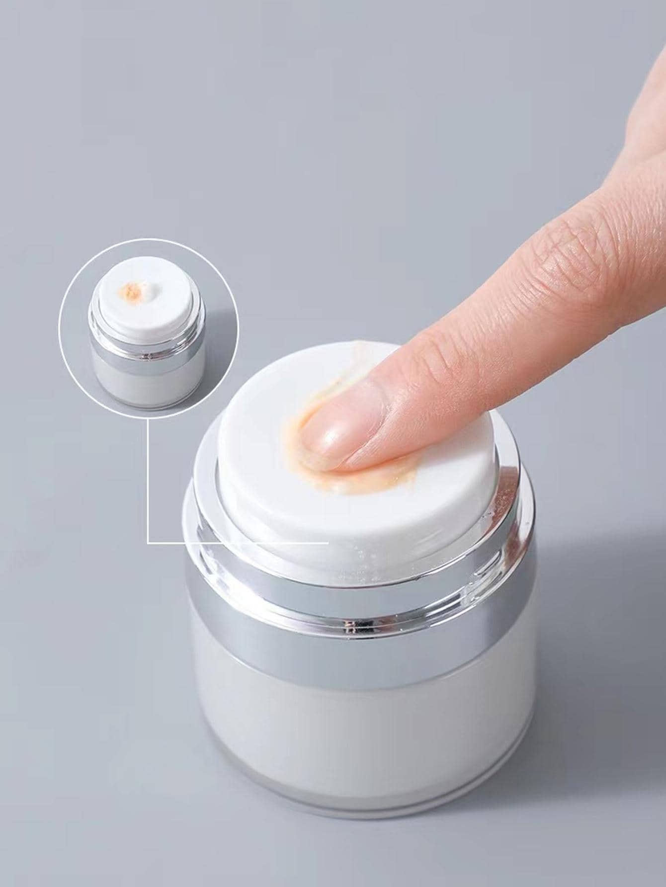 1入組便攜美妝粉末狀收納盒 - 白色 - 查看 1