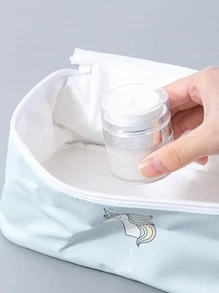 1入組便攜美妝粉末狀收納盒 - 白色 - 查看 2