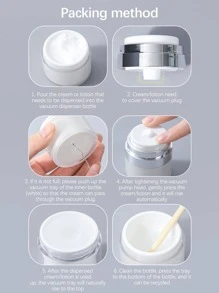 1入組便攜美妝粉末狀收納盒 - 白色 - 查看 5