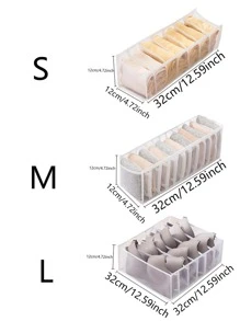 1pc Foldable Underwear Storage Box Room Decor Home Decor Fall Decor Bedroom Decor - White - View 5