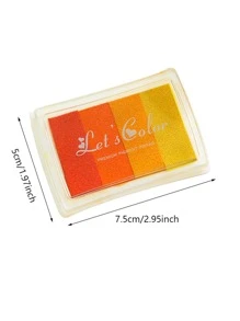 6pcs Ombre Color Stamp Ink Pad - Multicolor - View 4