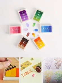 6pcs Ombre Color Stamp Ink Pad - Multicolor - View 2