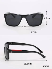 男款黑色經典旅行運動個性化時尚眼鏡一對，適合日常休閒防曬配件