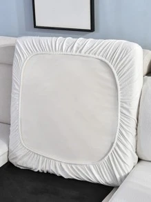 1 tấm bọc ghế sofa co giãn trơn - trắng - Xem 3