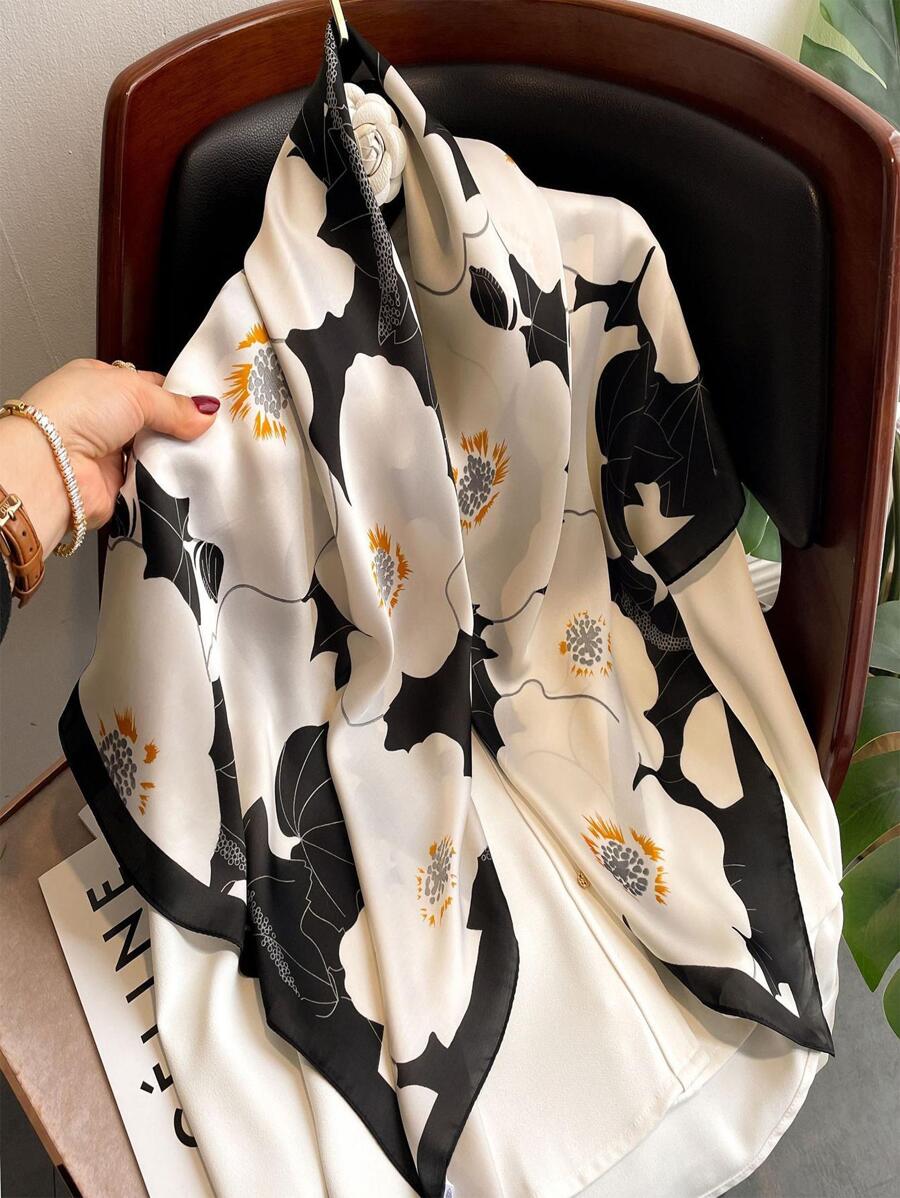 Phụ Nữ Họa Tiết Hoa Thời Trang Cao Su Cho Trang Phục Trang Trí Thanh Lịch Dây, Tóc, Băng Lý Tưởng Để Trang Trí Cho Vẻ Ngoài Của Bạn - trắng - Xem 1