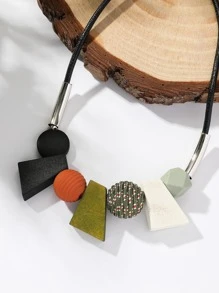 1pc Bohemian Vintage Chunky Collarbone Chain Necklace Women's Jewelry Accessory