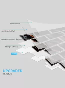 2pcs Marble Pattern Kitchen Sticker, PVC Self Adhesive Wall Paper For Kitchen