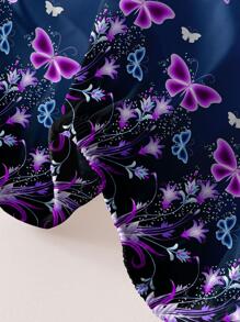 Tấm ga trải giường họa tiết con bướm, tấm ga trải giường co giãn hiện đại, cho phòng ngủ - Nhiều màu - Xem 5