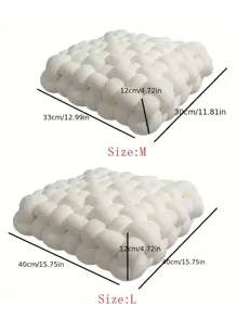 1 Chiếc Gối Trang Trí Thiết Kế Dệt, Gối Ném Vải Nỉ Trắng Bắc Âu Cho Ghế Sofa Gia Đình - trắng - Xem 11