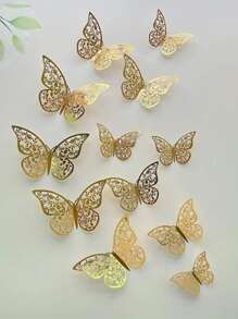Hình Dán Bướm - Vàng - Xem 1