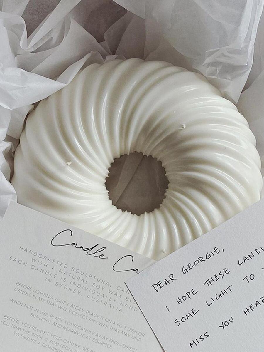 Creative Big Donut Candle Mold Round Swirlcandle Doughnut Silicone Mould Handmade Large Candle Making Wax Molds Tools Home Decoration - Multicolor - View 1