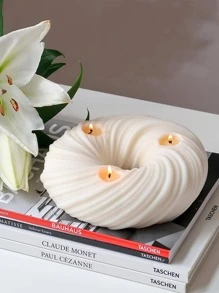 Creative Big Donut Candle Mold Round Swirlcandle Doughnut Silicone Mould Handmade Large Candle Making Wax Molds Tools Home Decoration - Multicolor - View 3