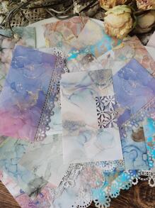 20 Cái/gói Hoa Văn Đá Cẩm Thạch Rỗng Ra Chất Liệu Giấy, Giấy Thủ Công Trang Trí Đa Năng Sáng Tạo Cho Thủ Công DIY, Tài Khoản Cầm Tay - Nhiều màu - Xem 1