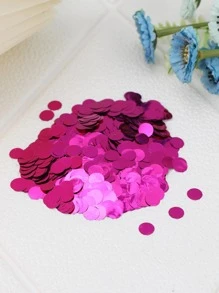 1入組/10克小圓彩紙氣球裝飾 - 玫紅色 - 查看 3