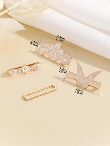 chiếc nhẫn trang trí hình hoa & bướm thời trang bằng hợp kim kẽm Vòng trang trí dây đeo đồng hồ, cho cuộc sống hàng ngày - Nhiều màu - Xem 3