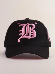 1 Cái Mũ Bóng Chày Thường Ngày Thêu Chữ Cho Cuộc Sống Hàng Ngày - màu đen - Xem 1