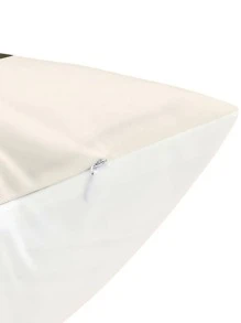 1 pieza con estampado de hoja Funda de cojín sin moderno de tela Cojín para sofá