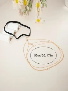 Rhinestone trang trí đùi chuỗi - Vàng - Xem 4