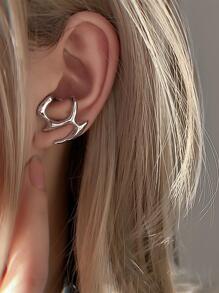 Bông tai có cấu trúc - Bạc - Xem 2