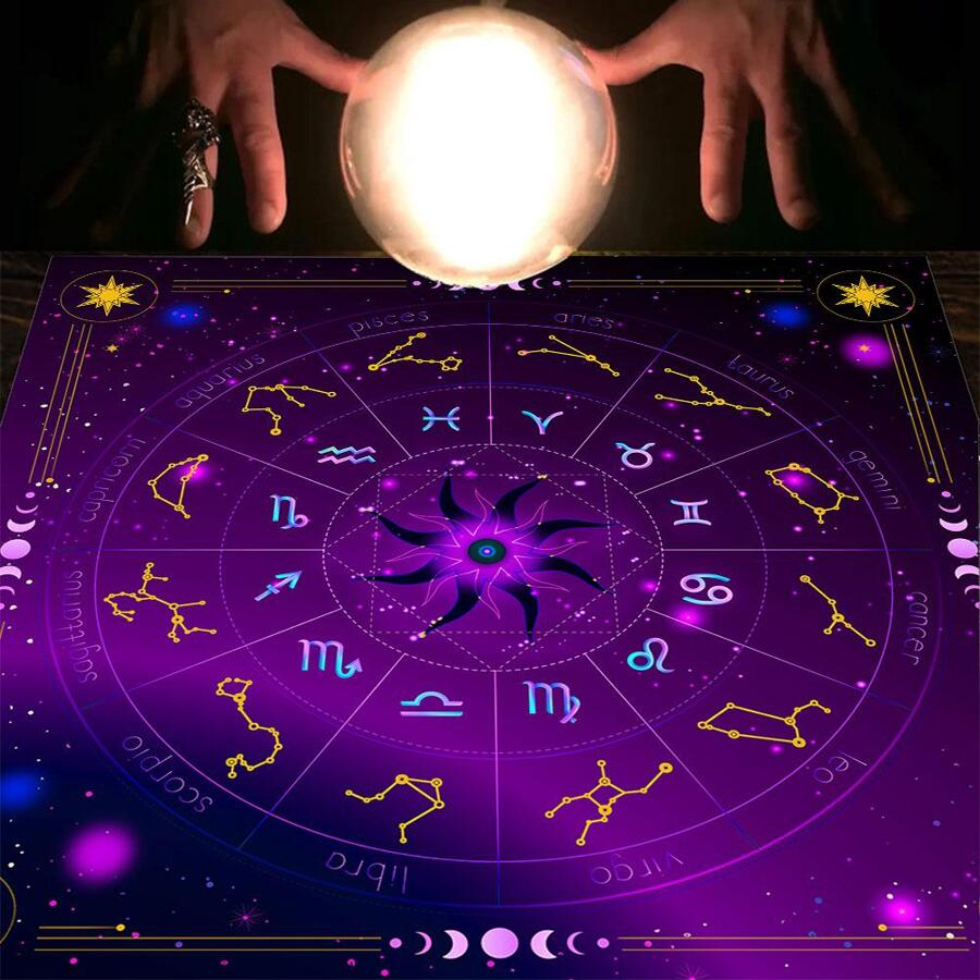 1 pieza con patrón de constelación moderno de tela mesa paño para Tarot Tarjeta - Multicolor - Ver 1