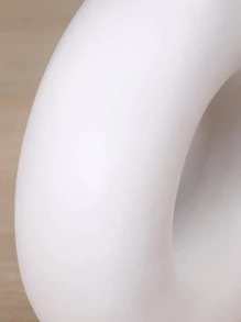 1入組ABS花創意环形素色花卉圖案花瓶裝飾 - 白色 - 查看 4