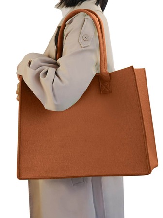 毛氈托特包購物袋極簡包