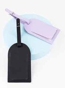 2 件行李牌飞机图形扣设计适合蜜月旅行配件卡夹行李箱标签姓名标签卡套吊牌吊坠旅行必需品旅行配件旅行背包旅行包行李箱旅行装备返校 - 彩色 - 查看 4