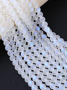 Uma Linha de 50 Peças de Contas de Vidro Glitter Bicolor de 8mm Usadas para Fazer Joias DIY de Mulheres (50 Contas Soltas/Saco)