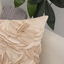 1 pieza Funda de cojín sin relleno con diseño de hoja