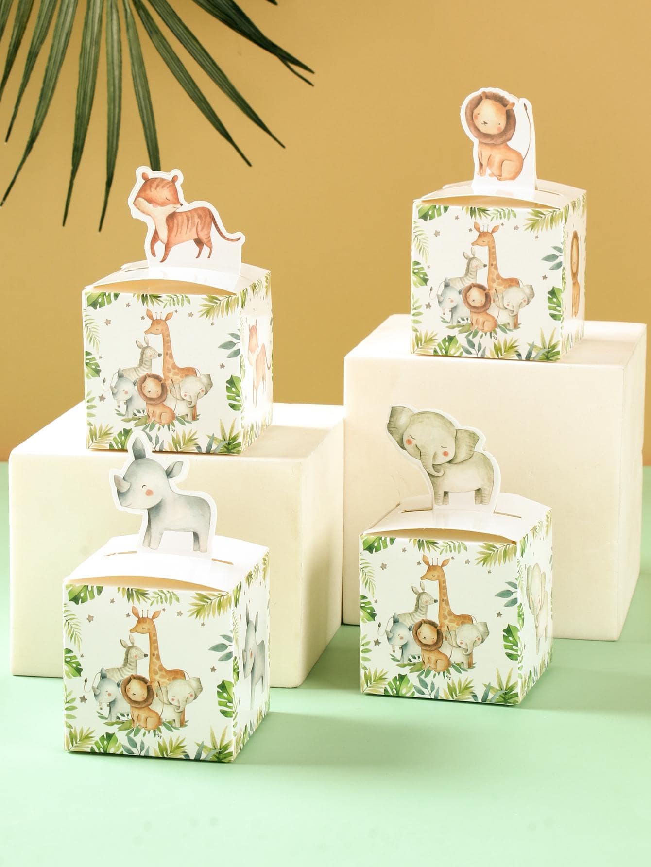 Hộp quà tặng giấy in hình động vật 24 chiếc - Nhiều màu - Xem 1