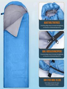 1pc Sleeping Bag For Adults Kids Boys And Girls, Suitable For Outdoor Camping, Backpacking, Traveling, Lightweight Design, Comes With Compression Bag - Army Green - View 2