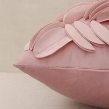 1 pieza Funda de cojín sin relleno con diseño de flor - Rosa - Ver 3