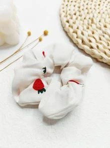 2入組女士草莓圖案可愛大腸髮圈適用於頭髮裝飾用品 - 彩色 - 查看 4
