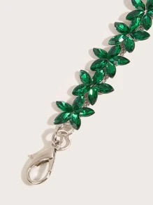 Thắt lưng chuỗi trang trí rhinestone - màu xanh lá - Xem 3