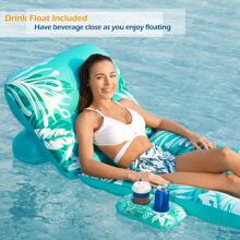 Jasonwell Jasonwell Inflatable Pool Float Adult - Pool Floaties Lounger Floats Rafts Floating Chair W Adjustable Water Floaty Pool Lake Lounge Tanning Float For Adults Kids
