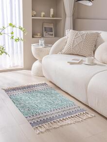 1 x vloerkleed met geometrisch patroon - Veel kleurig - Bekijken 3