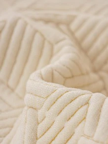 1 pieza Manta decubierta del sofá unicolor sofá moderno poliéster para casa - Beis - Ver 6