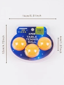 1set Wooden Handle Ping-pong Racket & ABS Table Tennis - Multicolor - View 7