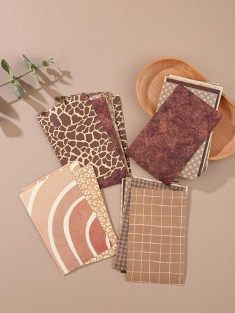 60 pièces Papier matériel à motif mixte