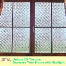 1 pieza Pegatina de privacidad para ventanas PVC decorativo moderno con patrón geométrico para casa - Blanco - Ver 3