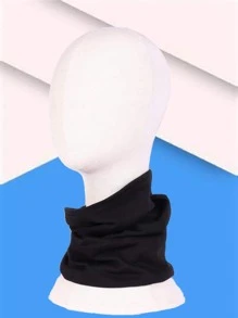 素色隨性豆豆帽 - 黑色 - 查看 2