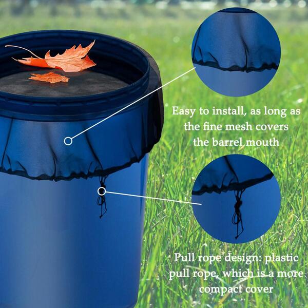 3/4pcs Rain Barrel Mesh Cover Rain Barrel Netting Screen Tank Protector