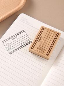 1pc Wooden Stamp - Multicolor - View 4