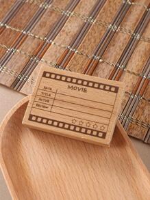 1pc Wooden Stamp - Multicolor - View 3