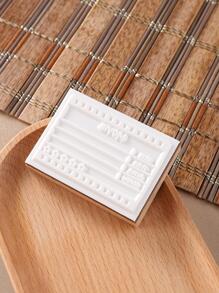 1pc Wooden Stamp - Multicolor - View 2