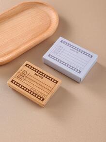 1pc Wooden Stamp - Multicolor - View 1