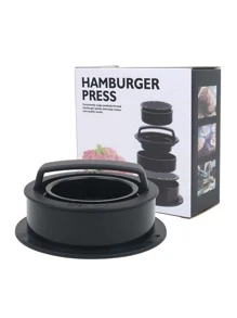 1入組塑料肉餡餅工具，廚房用簡約普通圓形肉餡餅模具