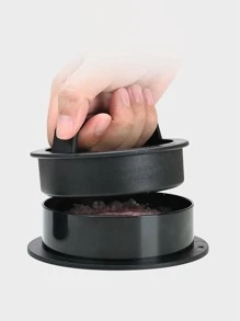 1入組塑料肉餡餅工具，廚房用簡約普通圓形肉餡餅模具