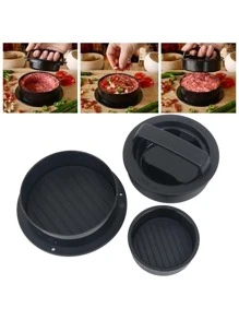 1入組塑料肉餡餅工具，廚房用簡約普通圓形肉餡餅模具