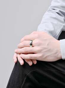 1P多功能不銹鋼平環女式男式日常裝飾、珠寶禮品和派對